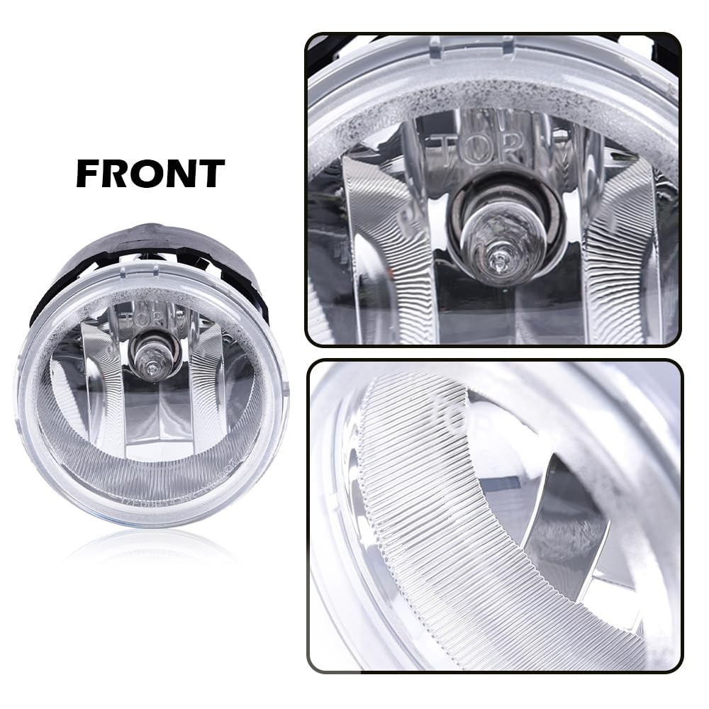 Fog Lights Assembly for Grand Caravan 2011-2017 Halogen Clear 2Pcs