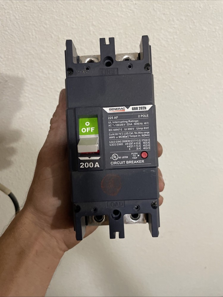 200a Generac Main Breaker For Automatic Transfer Switch