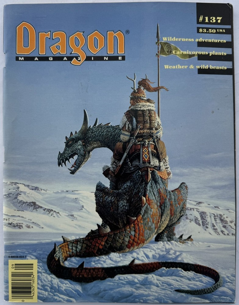 Dragon Magazine: Issue # 137 (TSR)