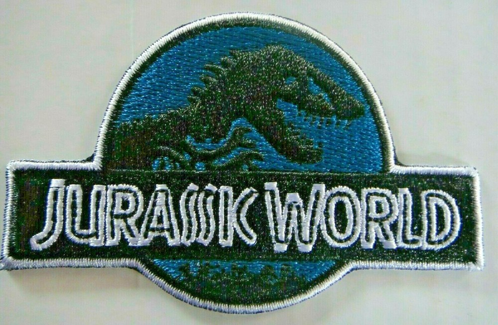Jurassic World Logo Embroidered Patch - New