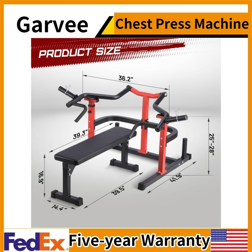 📱Chest Press Machine Weight Bench Press Machine Adjustable Flat Incline Bench U