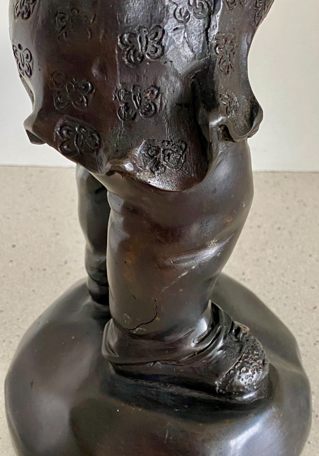 Vtg 16" Bronze Anthropomorphic Pig Sculpture Playing Violin Maitland Smith MCM