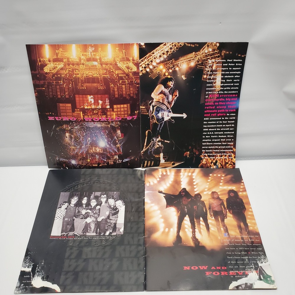 Lot of 2 Kiss Alive Worldwide Tourbook 1996-1997