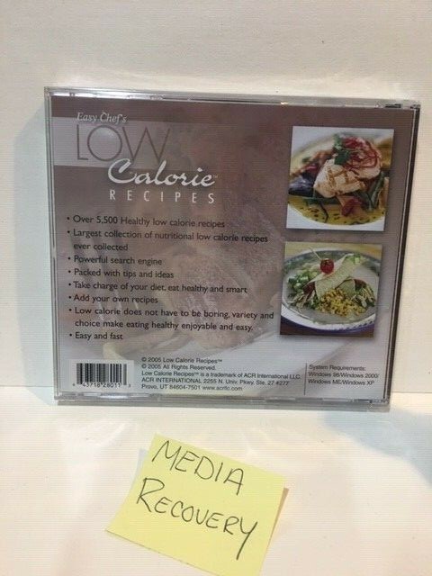 Easy Chef's Low Calorie Recipes -WINDOWS98/2000/ME/XP