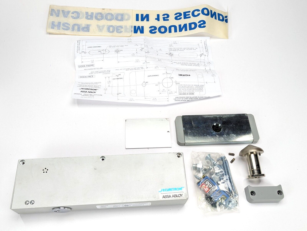 2 x Assa Abloy Securitron iMXDa Delayed Egress Magnalock *USED* Incomplete