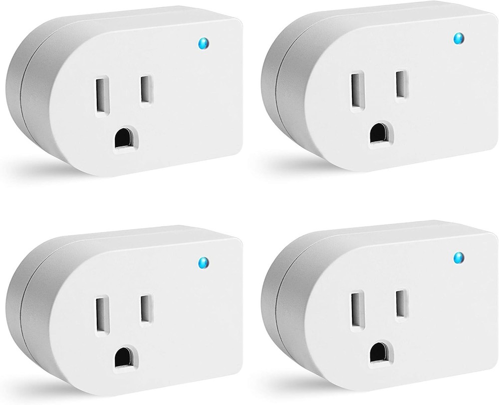 Single Outlet Surge Protector with Indicator Light - 245J/125V, 4 Pack