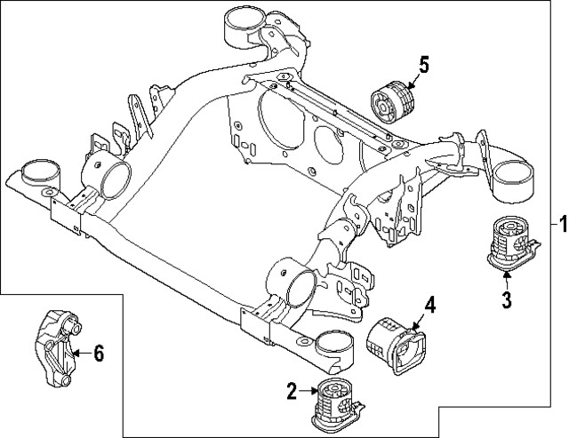Genuine Audi Mount Bracket 1EA-599-125-A