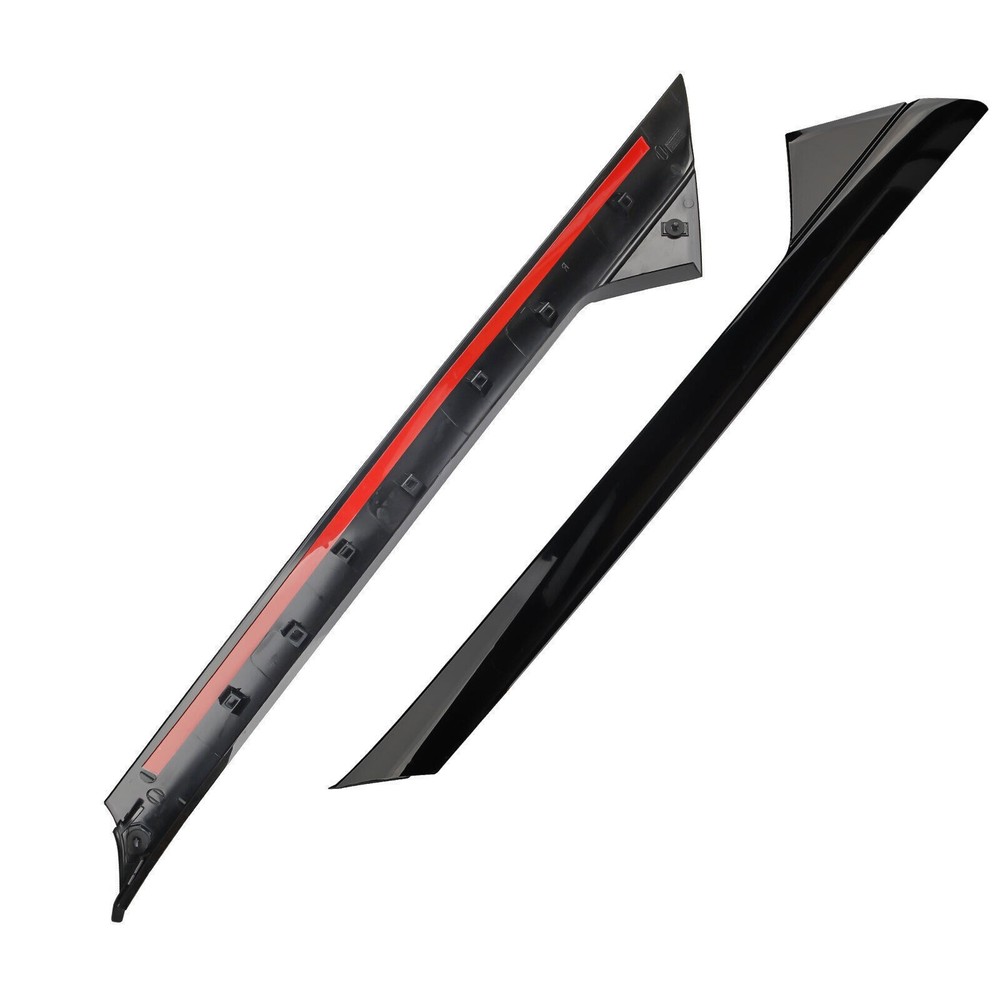 Set For 2011-2019 Ford Explorer Left Right Side Windshield A-Pillar Molding Trim