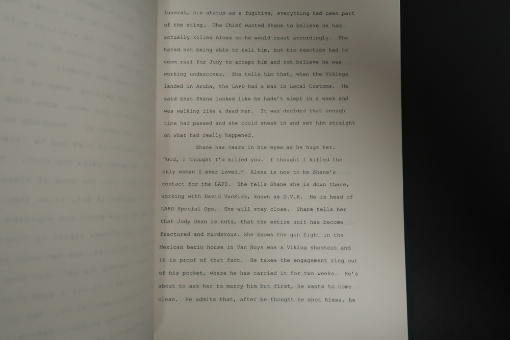 The Viking Funeral Original Book Script Stephen J. Cannell Studios Collection