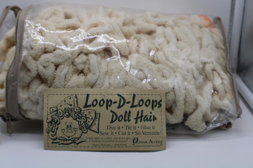 Loop-D-Loops Doll Hair White