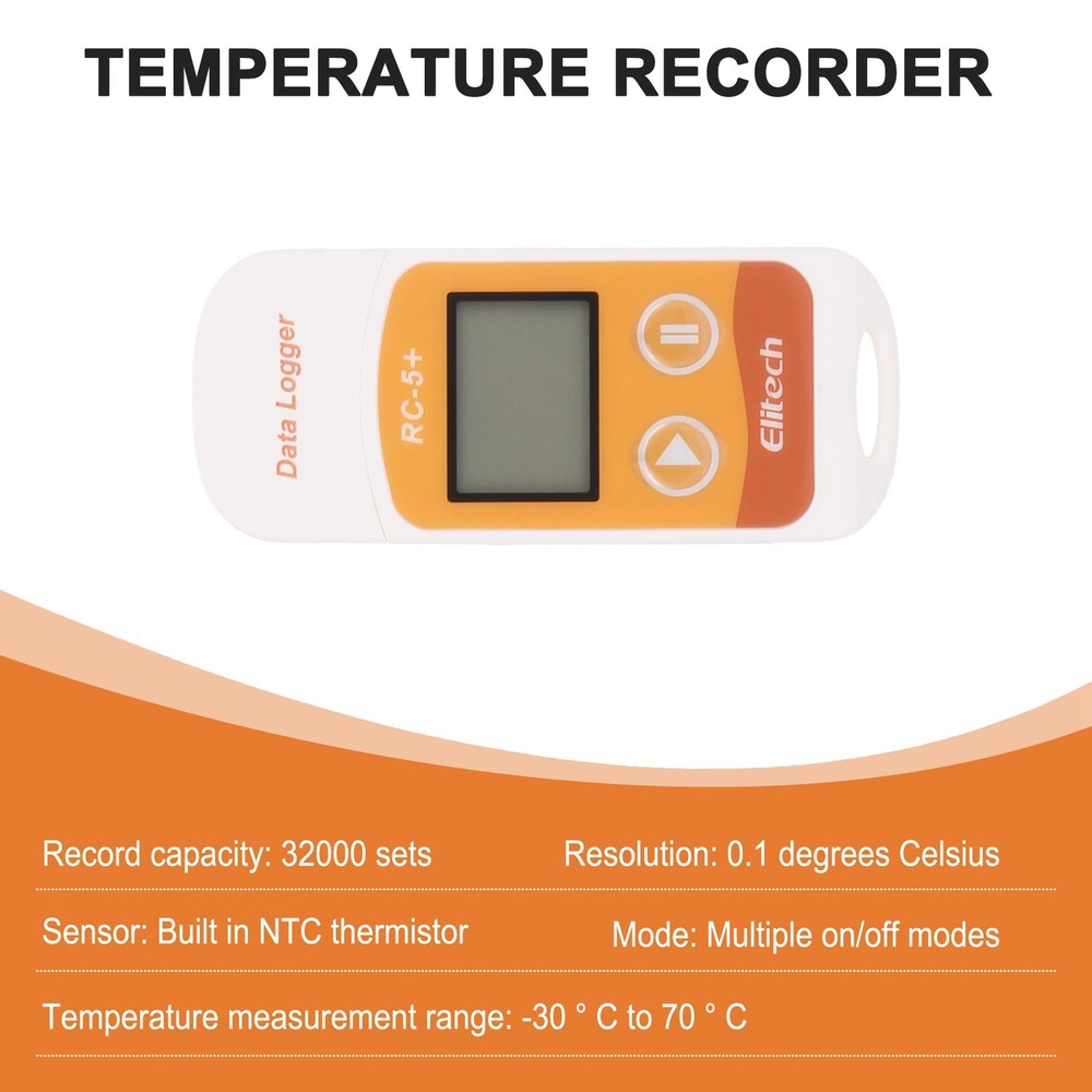 RC-5+ PDF USB Temperature Data Logger Reusable Recorder 320002886