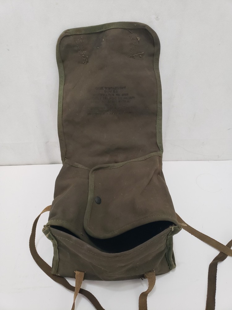 WW2 AAF Type E-2 Bombardiers Case - Canvass Bag with Top Flaps Springfield