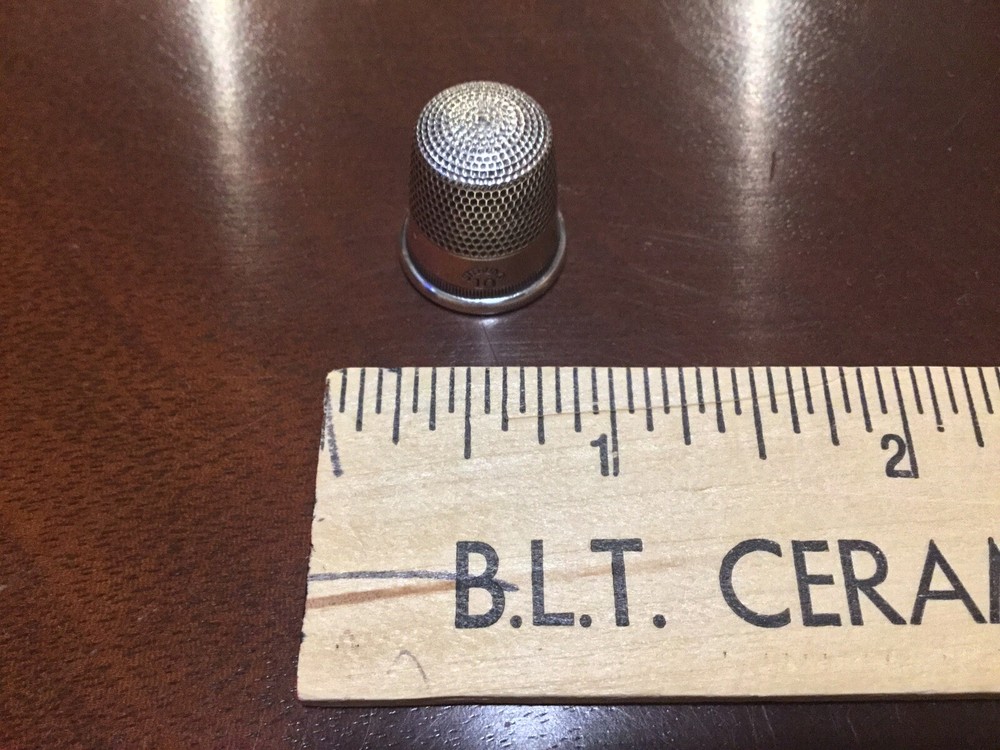 Vintage Sterling Silver Thimble Size #10