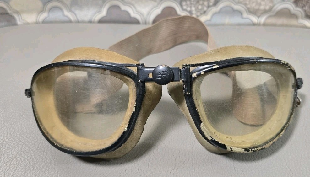 RARE! WW2 Welco Welsh Opt. Goggles Vintage Pilot Aviation Air Force USAAF Flying