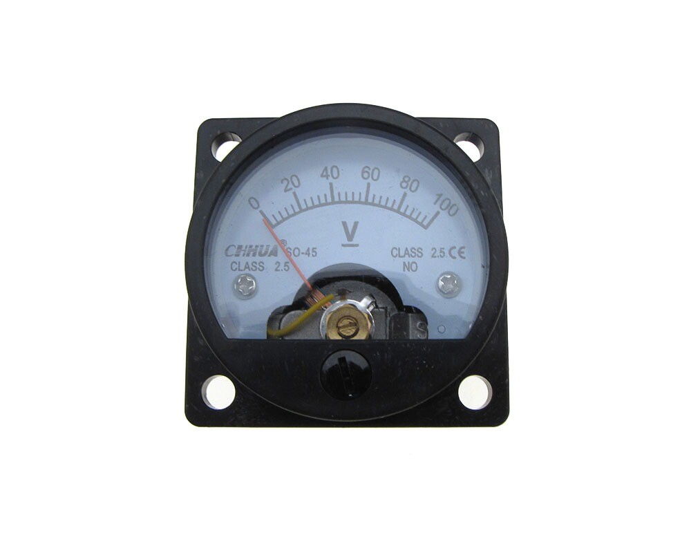 DC 100V Analog Needle Panel DC Voltage Voltmeter SO-45