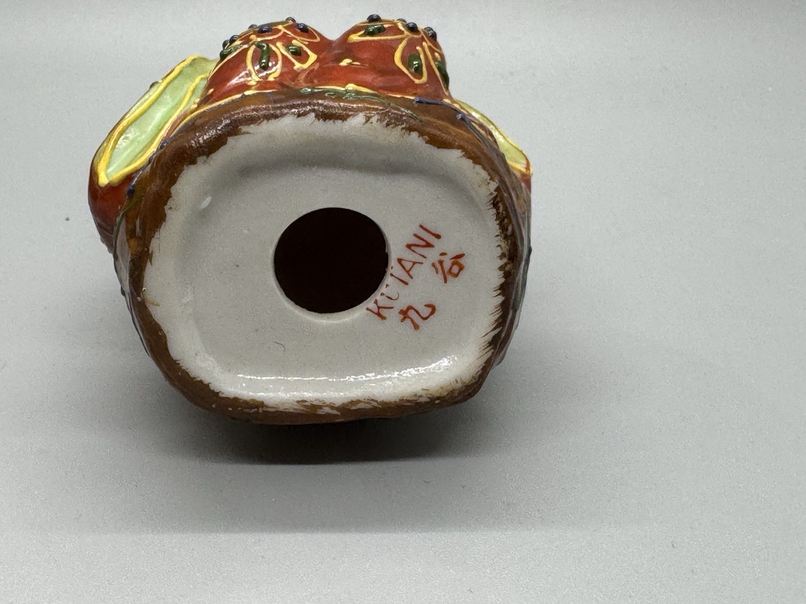 Vintage Kutani Moriage Japanese 7 Lucky Gods Porcelain Figurine Collection