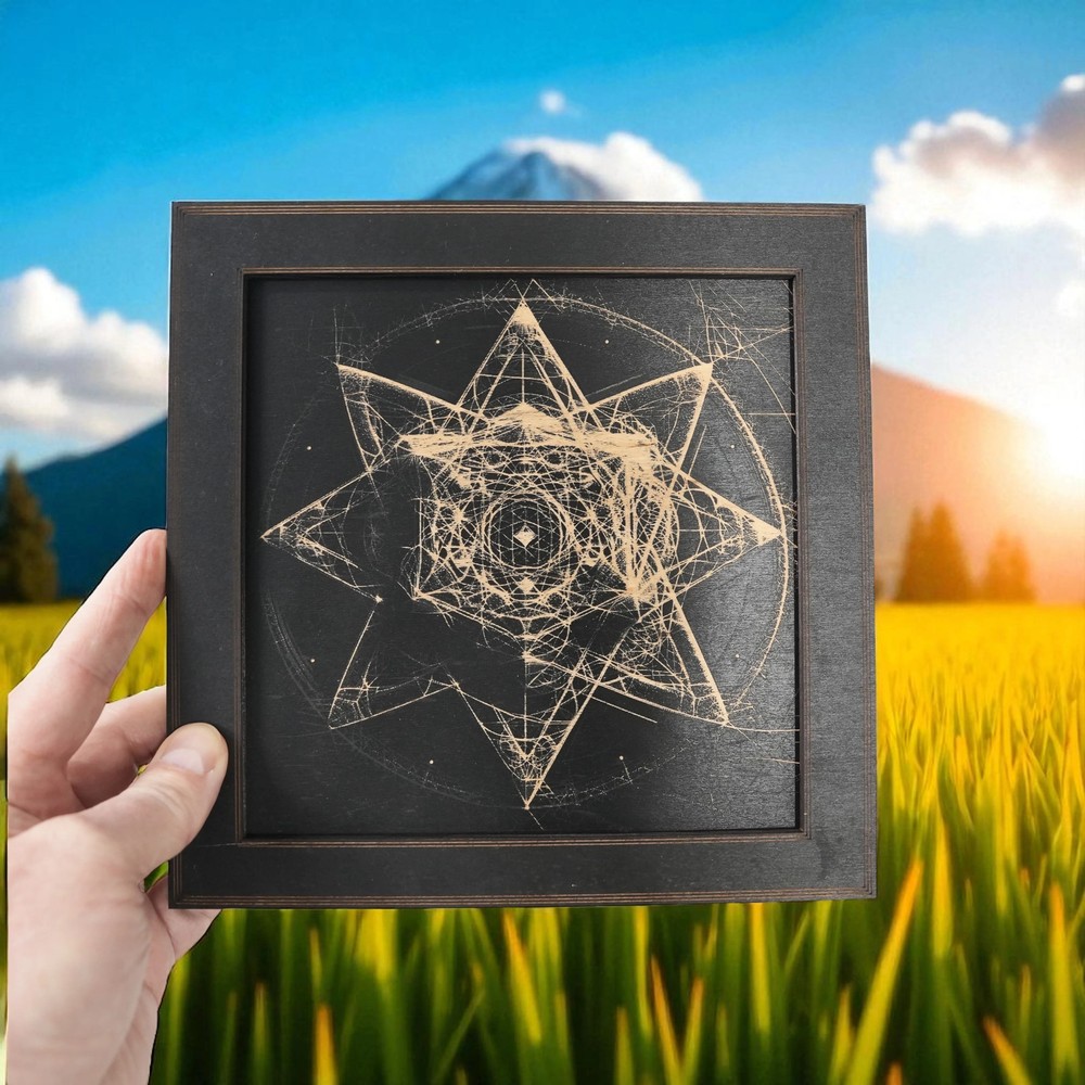Framed Art - Organic Merkaba
