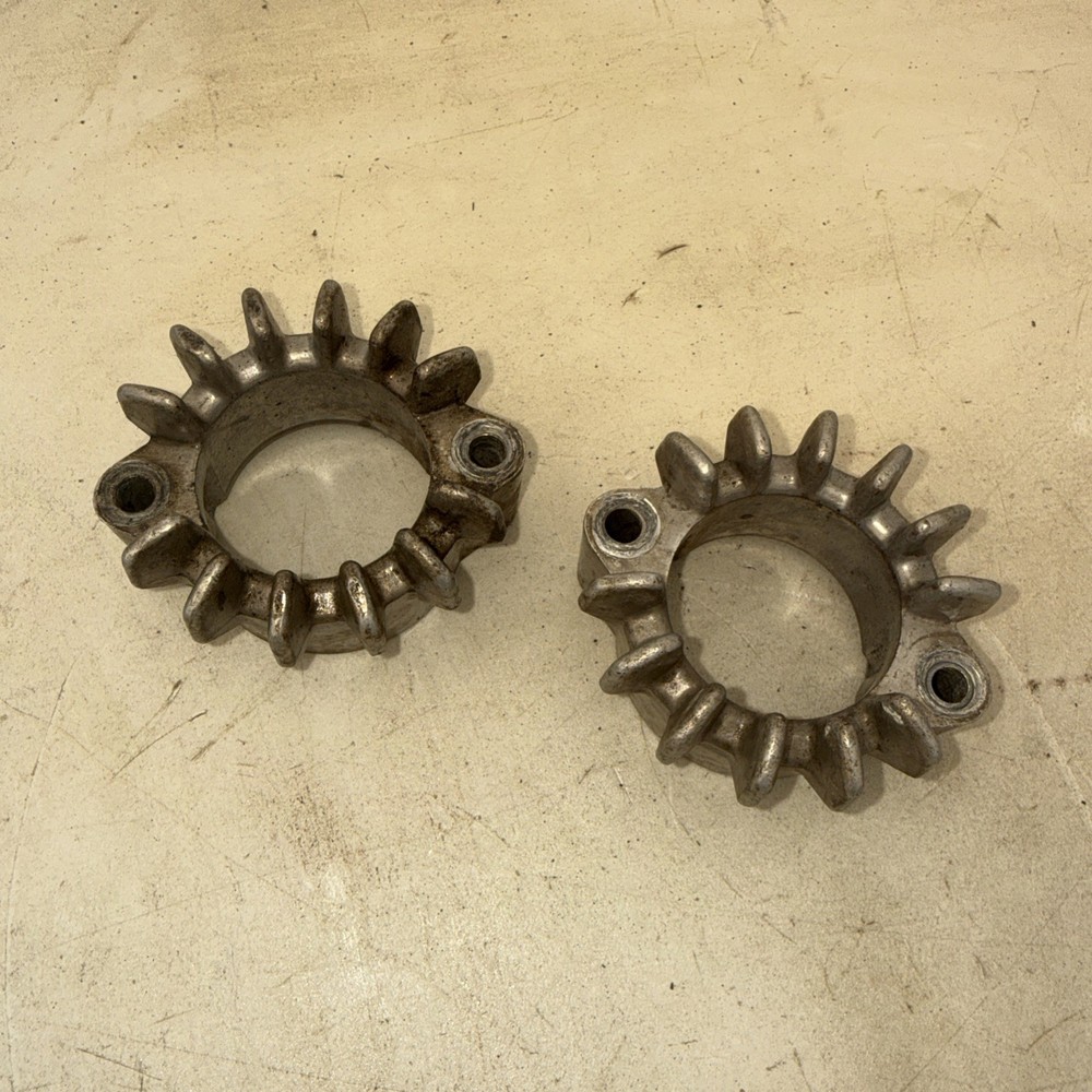 1979 Honda Cb400a Exhaust Header Flanges Pair