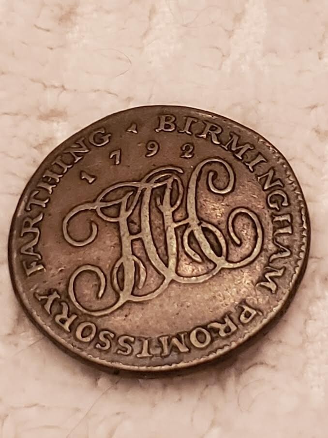 ENGLISH FARLING 1792 状况非常好-