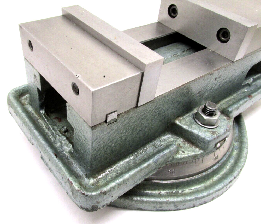 NICE! 4" MILLING MACHINE VISE w/ ROTARY BASE & JAWS