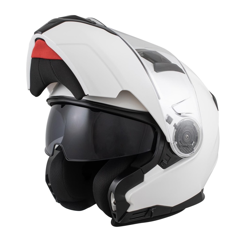 Zamp H776001S FL-4 Motorcycle Helmet, Solid White, Small