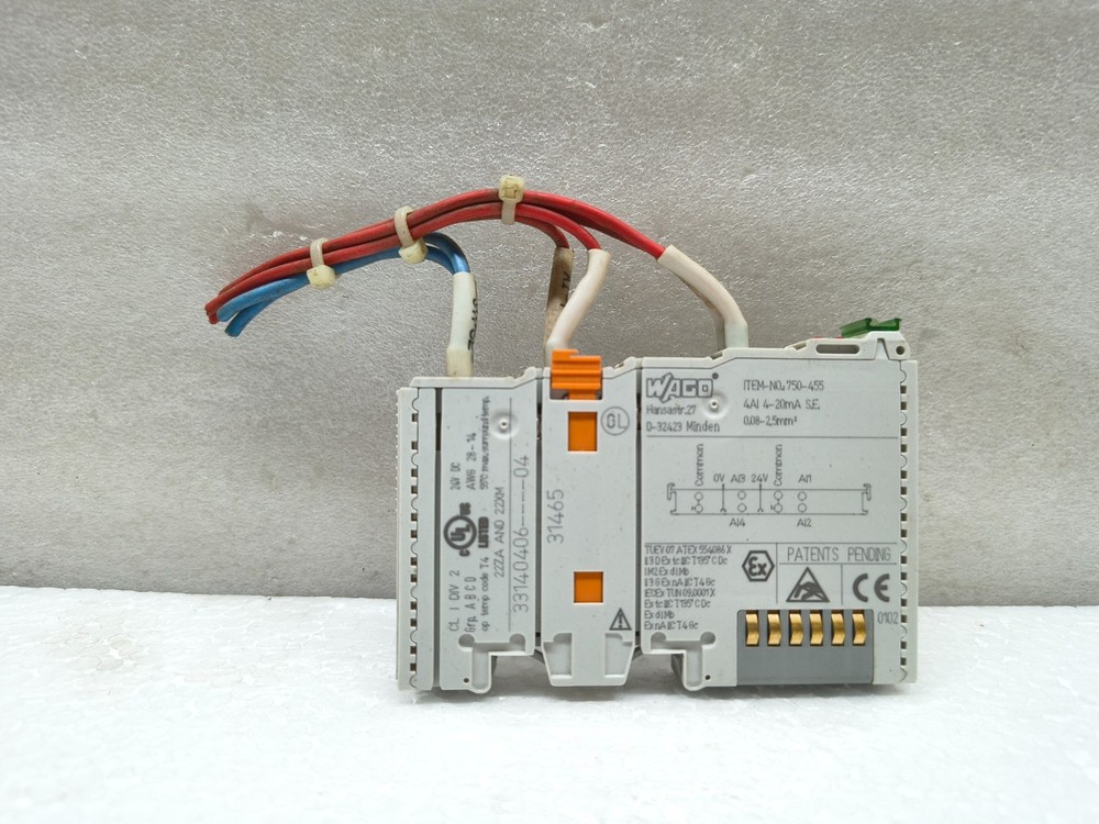 WAGO 750-455 ANALOG INPUT MODULE