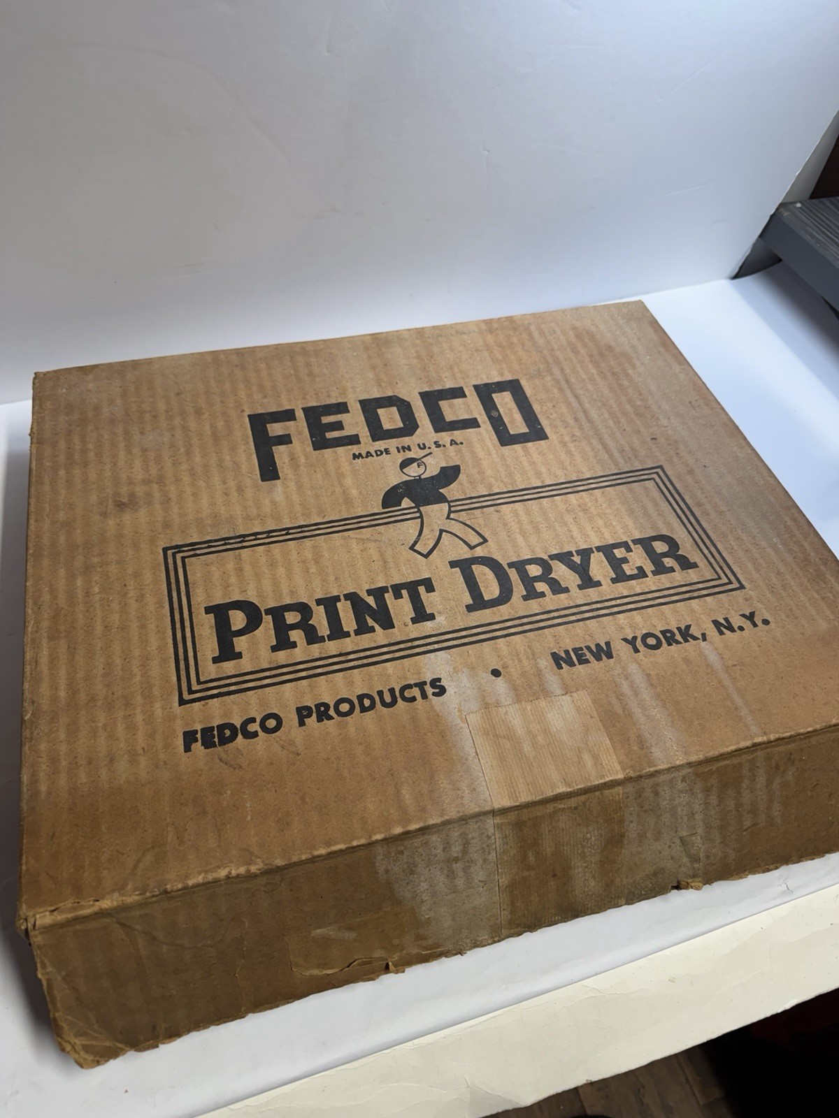 Vintage FEDCO #210 14" X 12.5 DARKROOM HEATED 1 Sided PRINT DRYER Tested Working