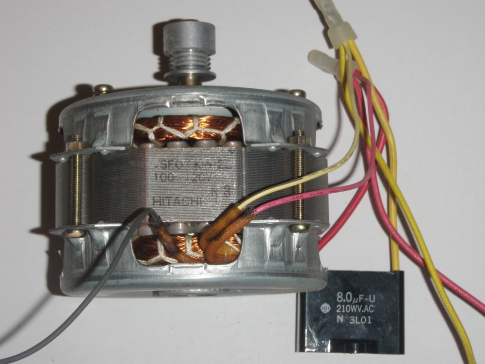 Motor + Run Capacitor for Hitachi Automatic Home Bakery Breadmaker Model HB-B201