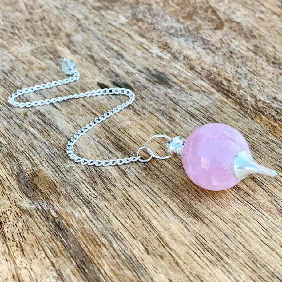 Rose Quartz Sphere Pendulum