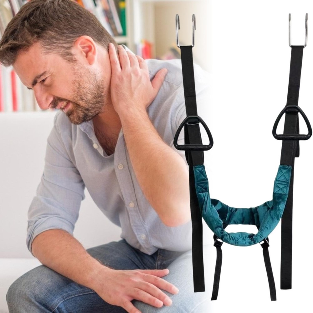 Cervical Neck Traction Device Ergonomic Padding Side Handles