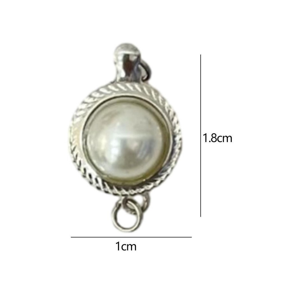 5pcs Round Imitation Clasp Connector Clasp Findings
