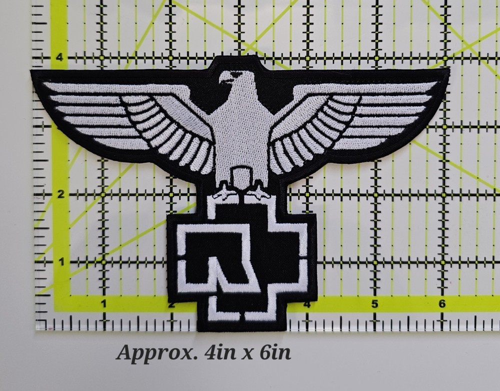 Rammstein hard rock patch, Rammstein embroidery patch, iron/sew on patch,