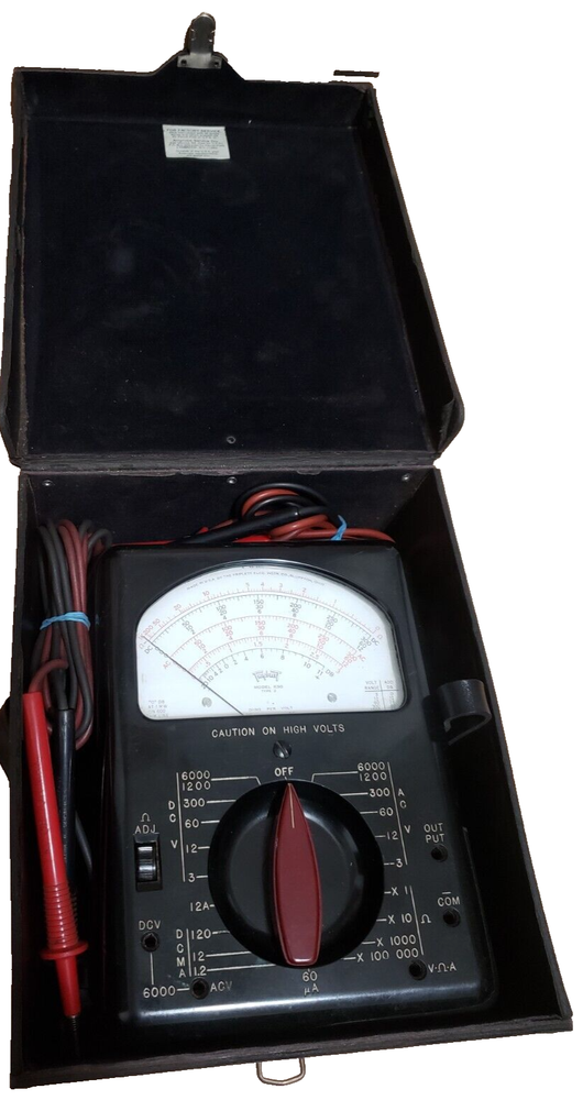 Triplett 630 TYPE 2 Classic Analog Volt-Ohm Milliammeter, 25 Ranges
