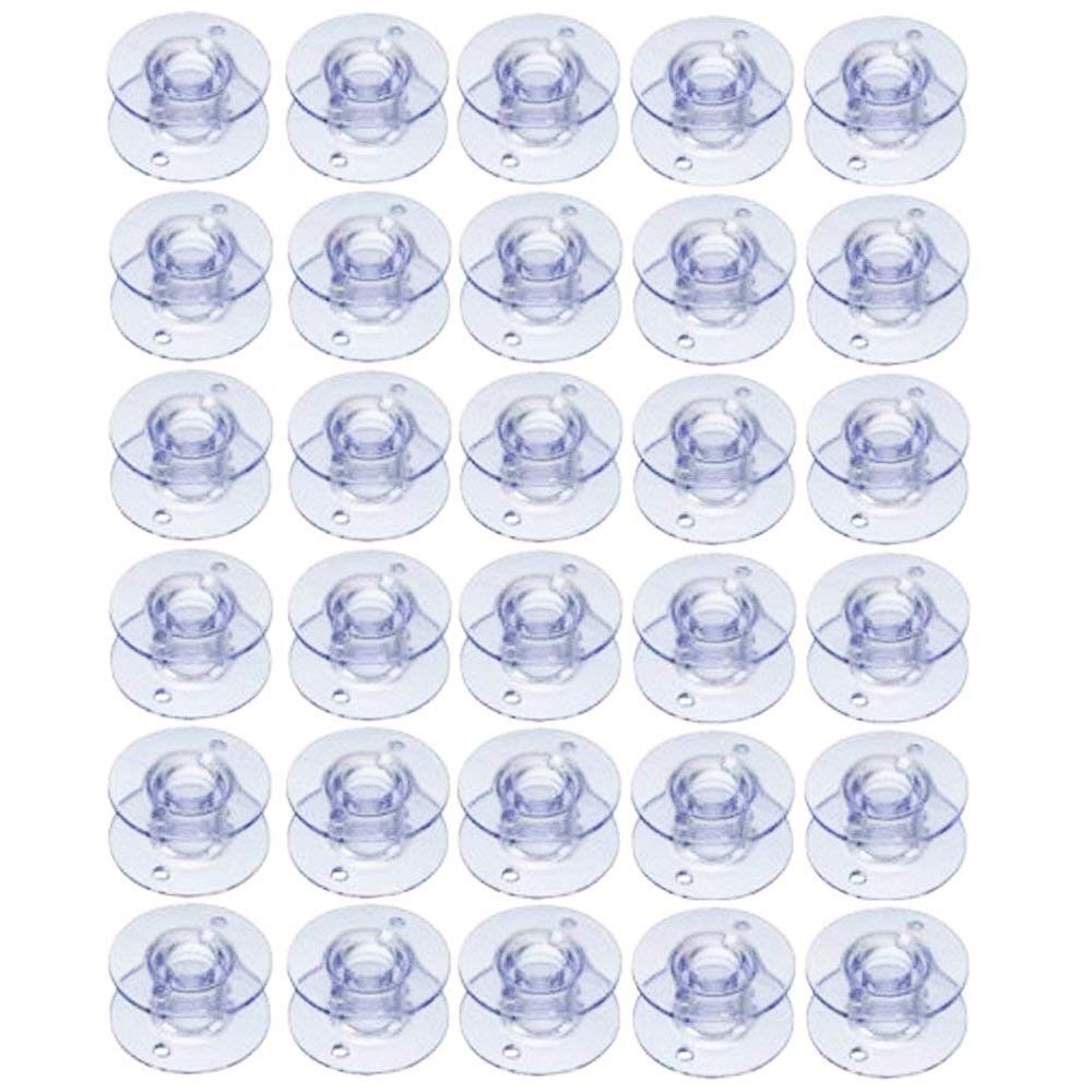 30Pack Plastic Sewing Machine Bobbins for Brother