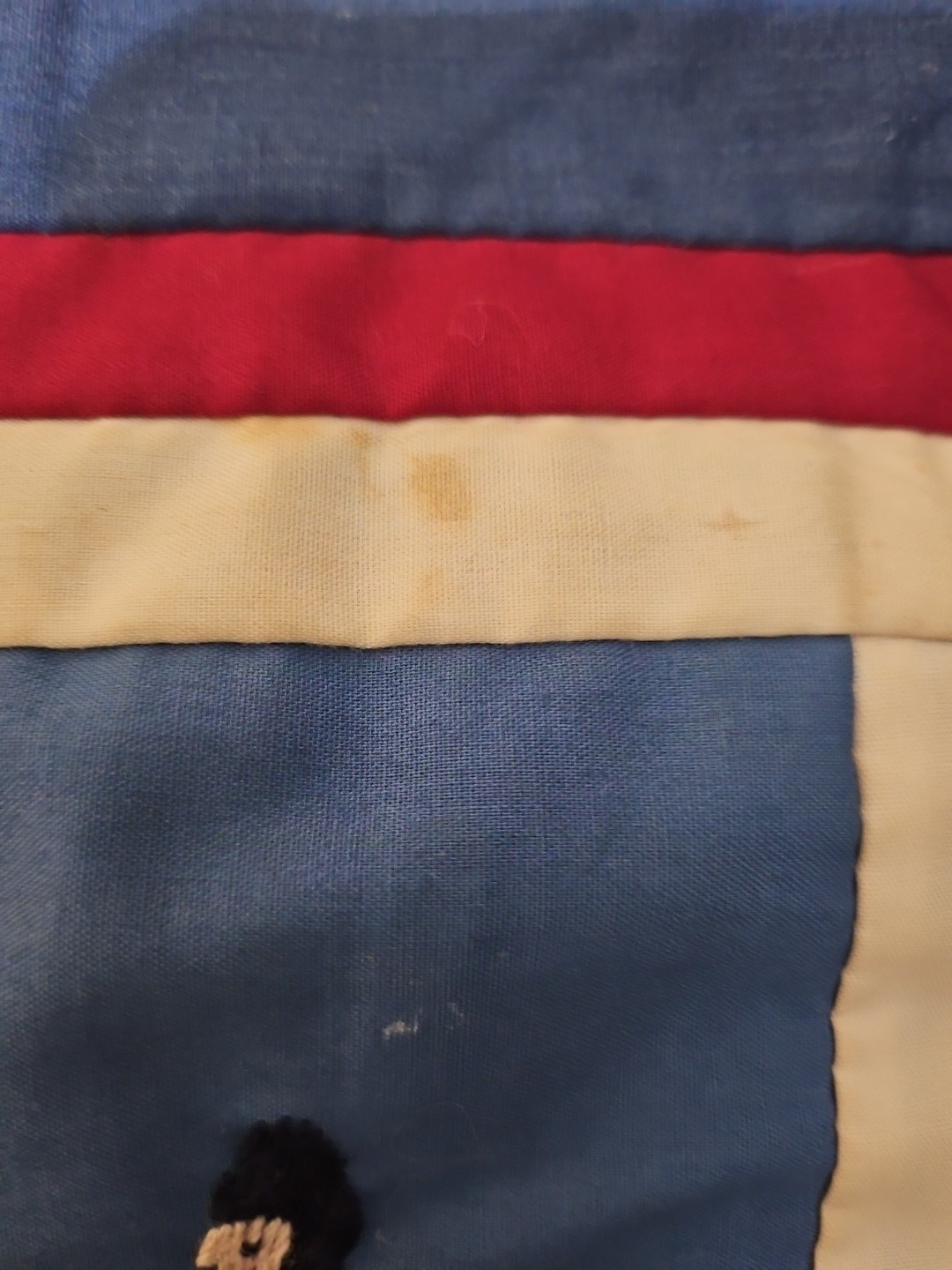 Hmong Story Cloth Embroidered Textile Animals Folk Art Handmade Pillowcase 16x15