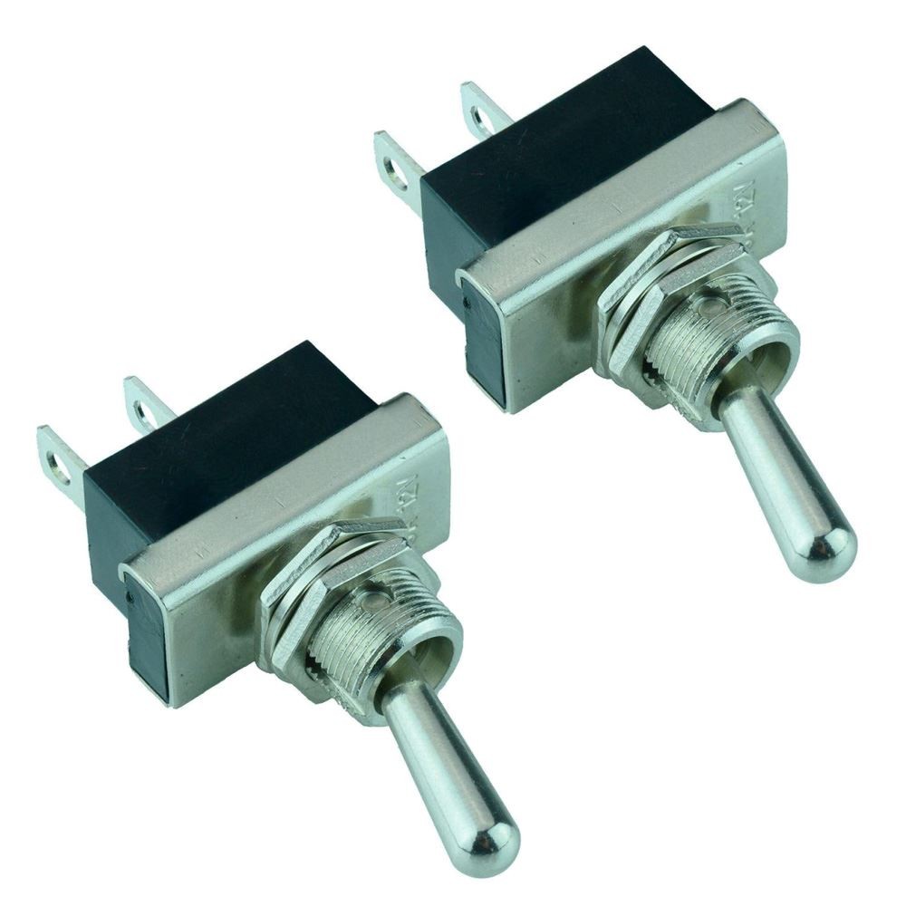2 x Off-(On) Toggle Switch SPST 12V 25A