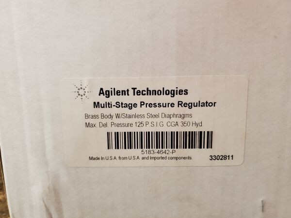 Agilent Technologies Multi Stage Pressure Regulator 5183-4644