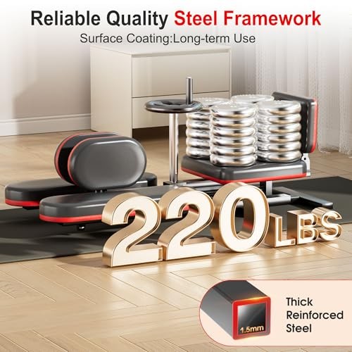 Leg Stretcher, 220LBS Stretcher Machine,200° Adjustable Split Machine for Red