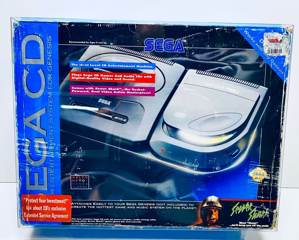 1 Console Box Protector SEGA CD MODEL 2 As Pictured. Custom Clear Display Case