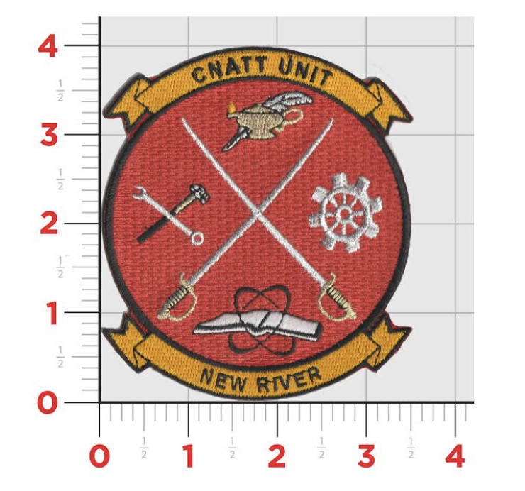 MARINE CORPS CNATT UNIT NEW RIVER HOOK & LOOP EMBROIDERED PATCH