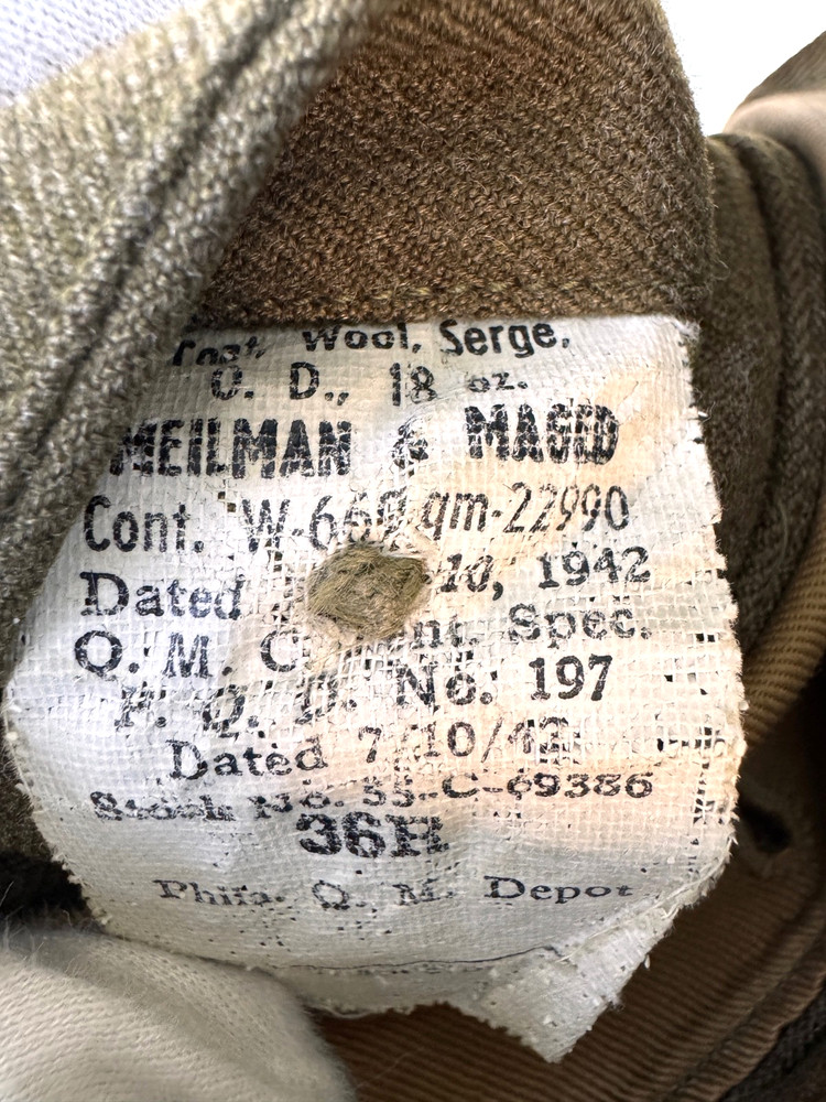 WWII / WW2 USAAF SERVICE NCO TUNIC AIR TRANSPORT COMMAND - DATED