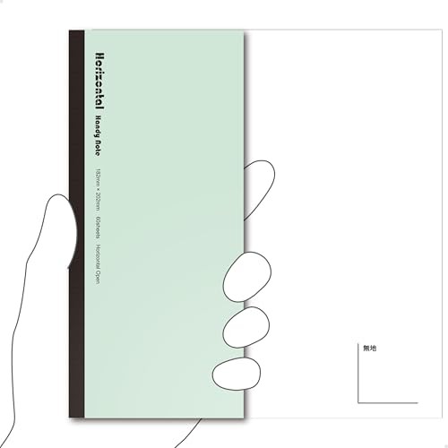 [Carry it like a smartphone] Horizontal notebook that opens flat to a B5 width.