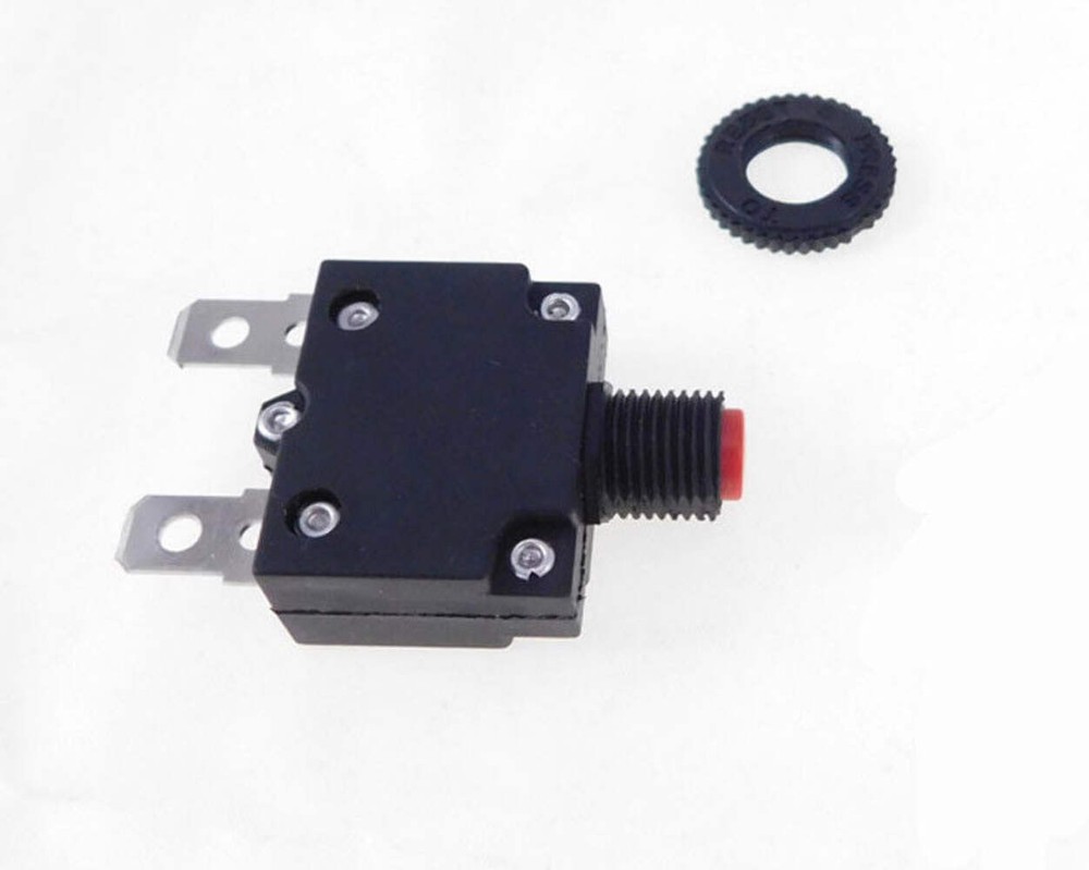 (2 PACK) PROCRAFT MR1-15A 15A Panel Mount Circuit Breaker / Overload Protector