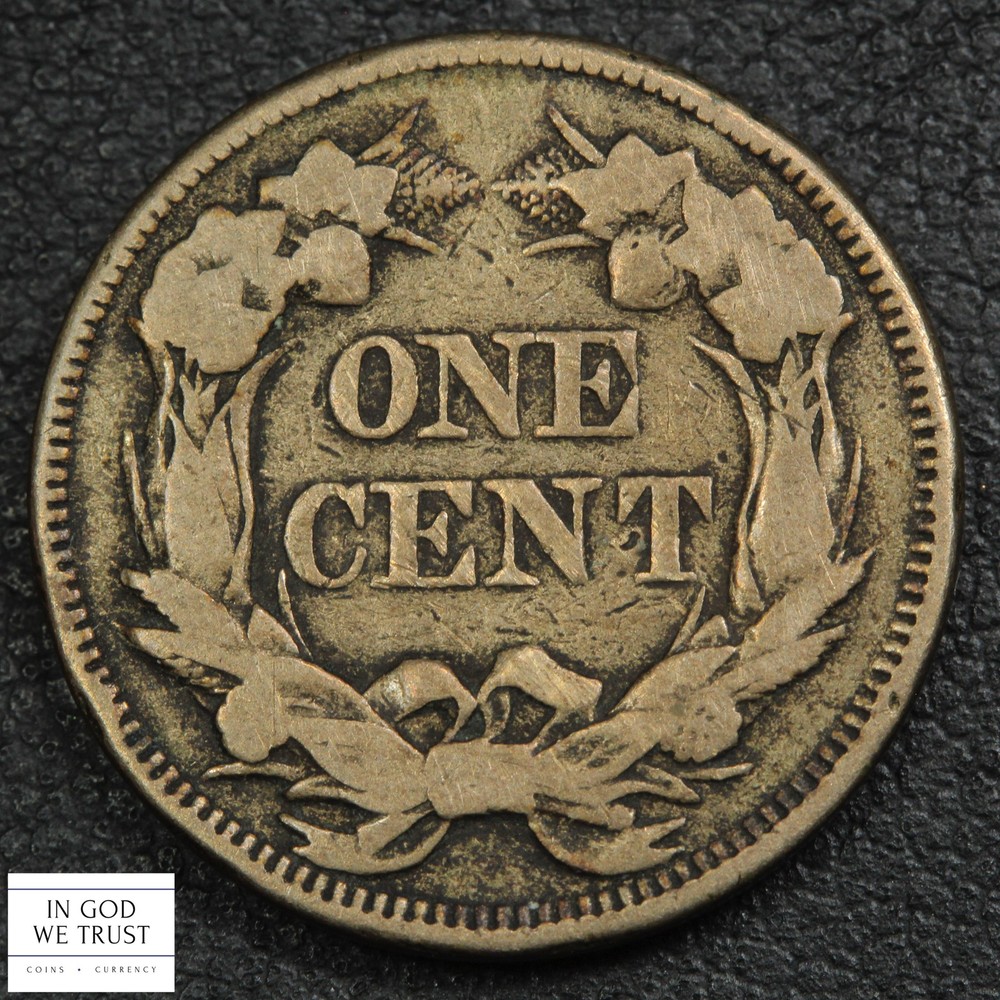 1857 Flying Eagle Cent 1C - Scratches