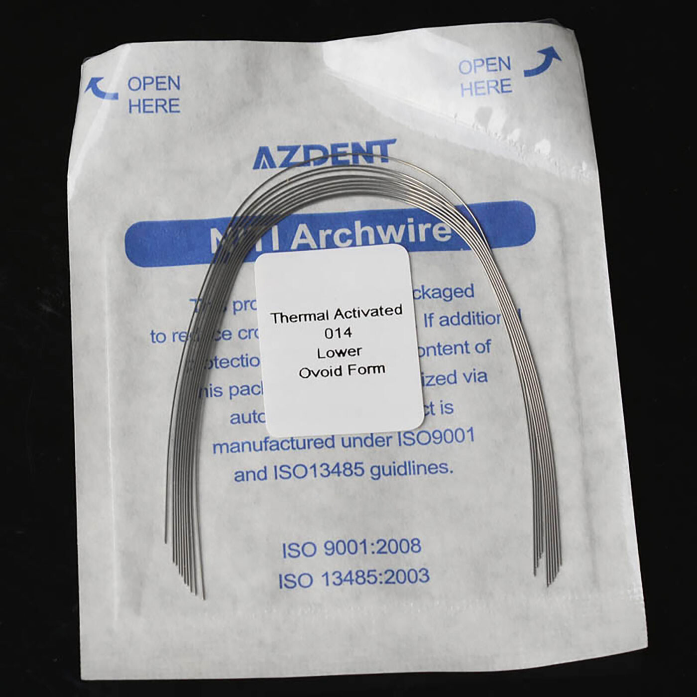AZDENT Dental Orthodontic Heat Thermal Activated Niti Round Arch Wires All Size