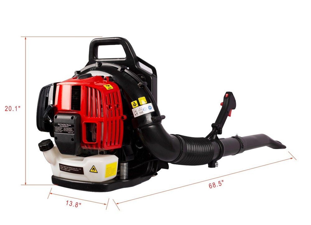 52CC 2-stroke Gas Backpack Blower with extention tube