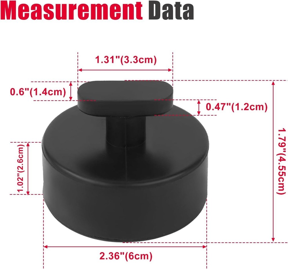 Chevy Corvette Compatible Rubber Jack Pads – 4 Pack, Protect Your Undercarriage