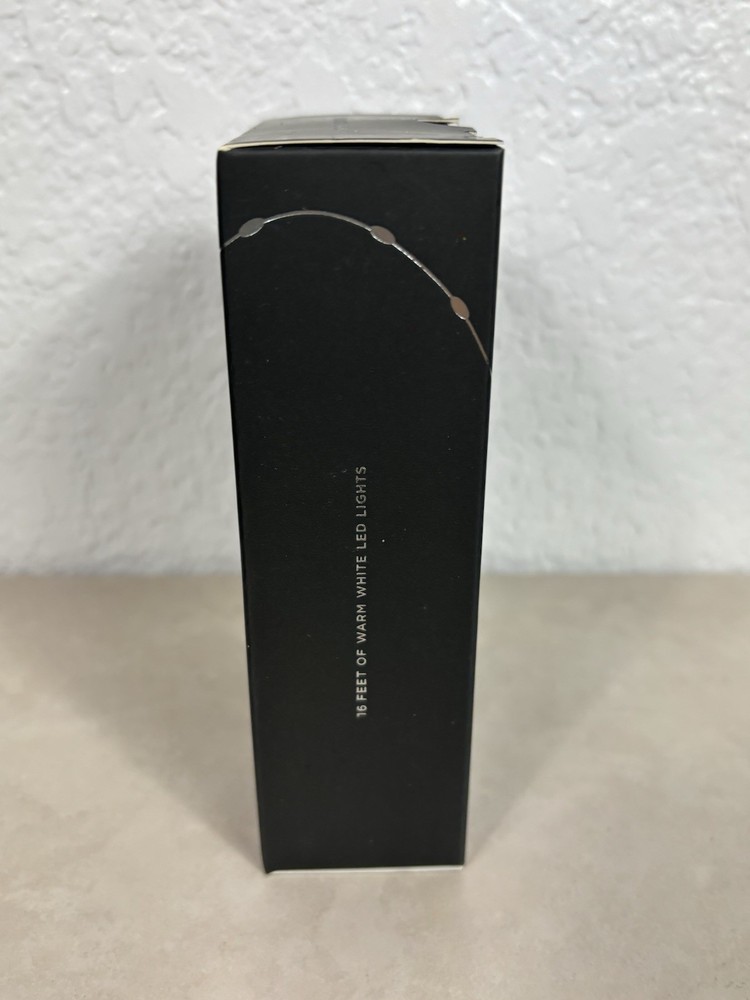 Pottery Barn White Mini LED String Lights 16 Feet NIB/Silver Wire
