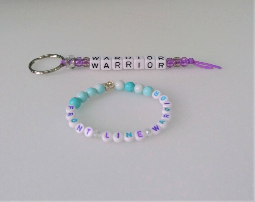 Front Line Warrior Bracelet and Key Ring-Unique