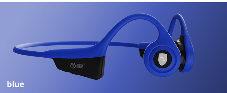 Open-Ear Design Bone Conduction Headphones without Bluetooth for Workouts(BLUE)
